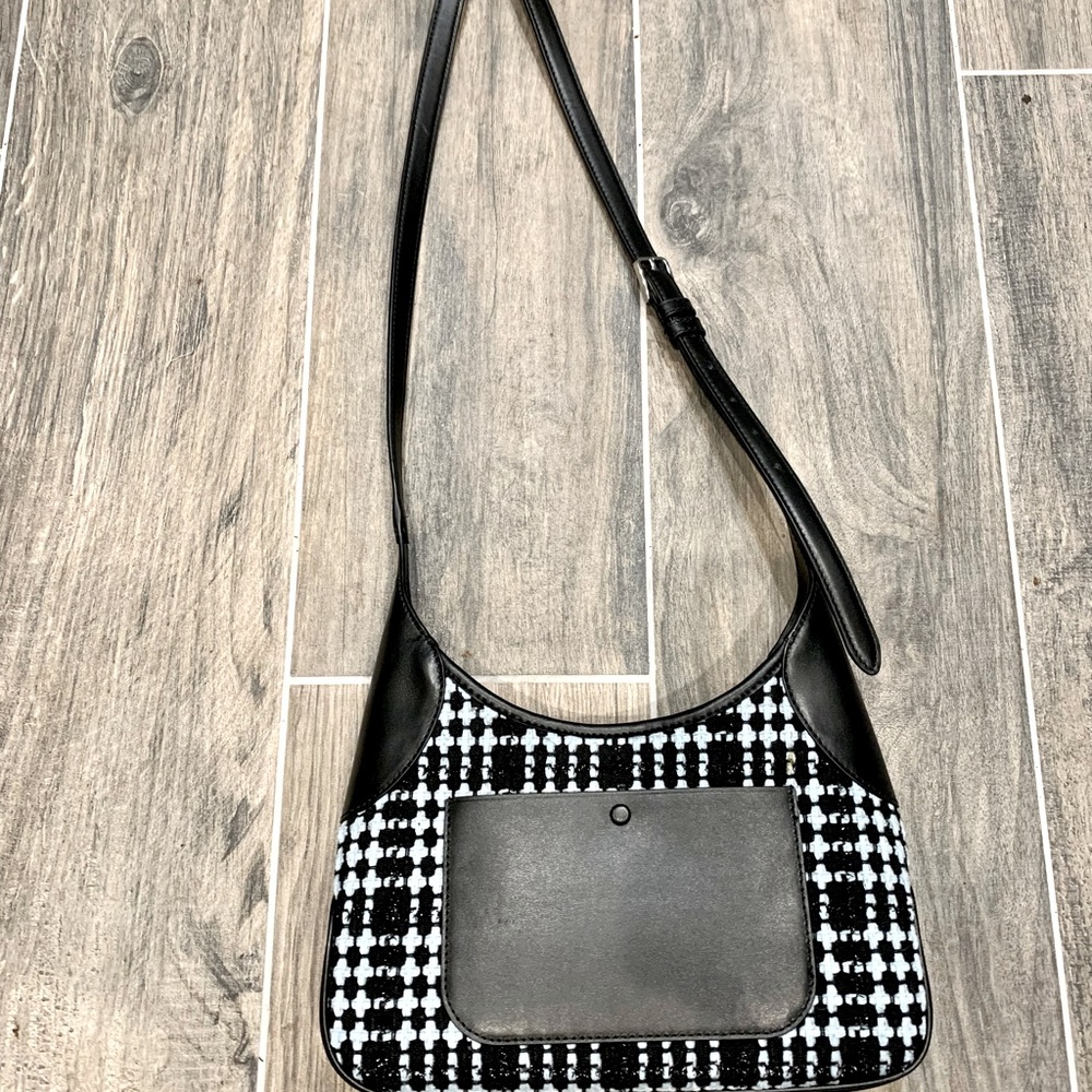 Kate Spade K4678 Blue Tweed Crossbody Purse NWOT